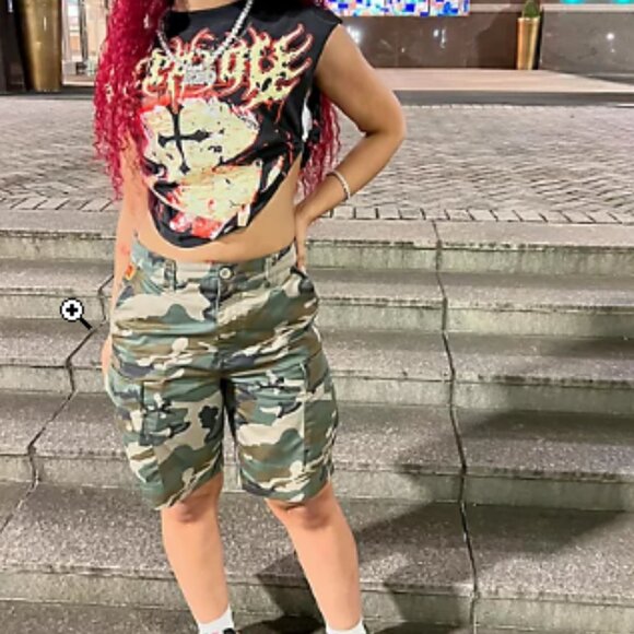 Empyre Cargo Loose Fit Camo Skate Shorts Size 36 - Picture 12 of 12